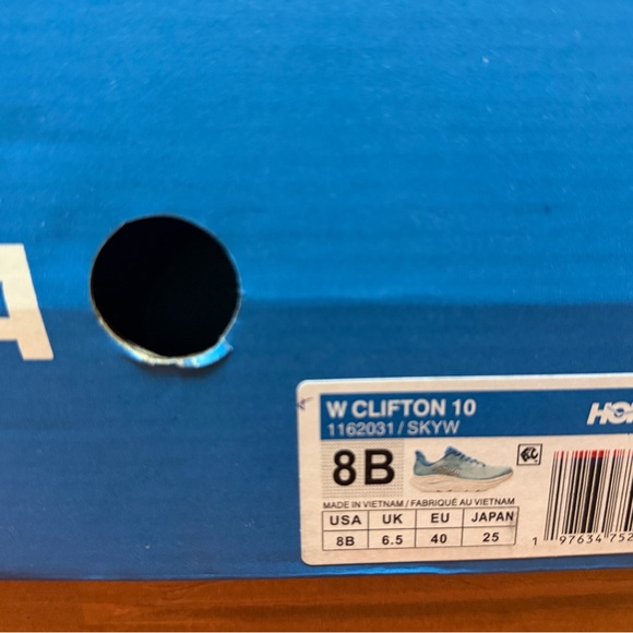 Hoka Athletic Shoes in Aqua Blue and White - Picture 7 of 10